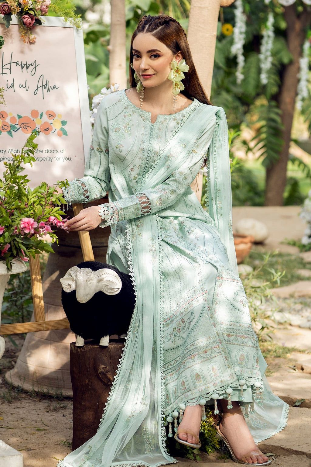 JAZMIN-3PC LAWN EMBROIDERED COLLECTION. - Image 3