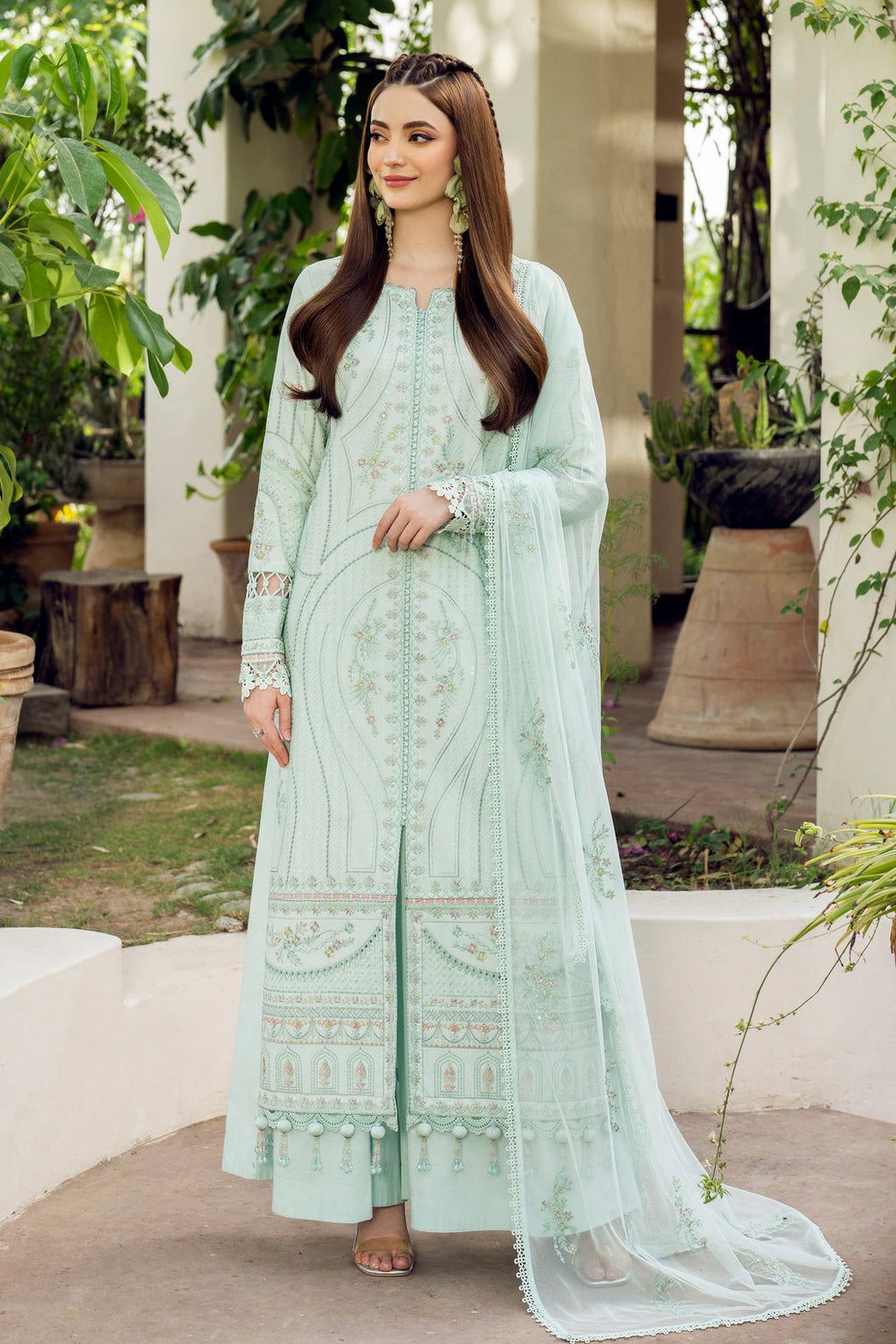 JAZMIN-3PC LAWN EMBROIDERED COLLECTION.