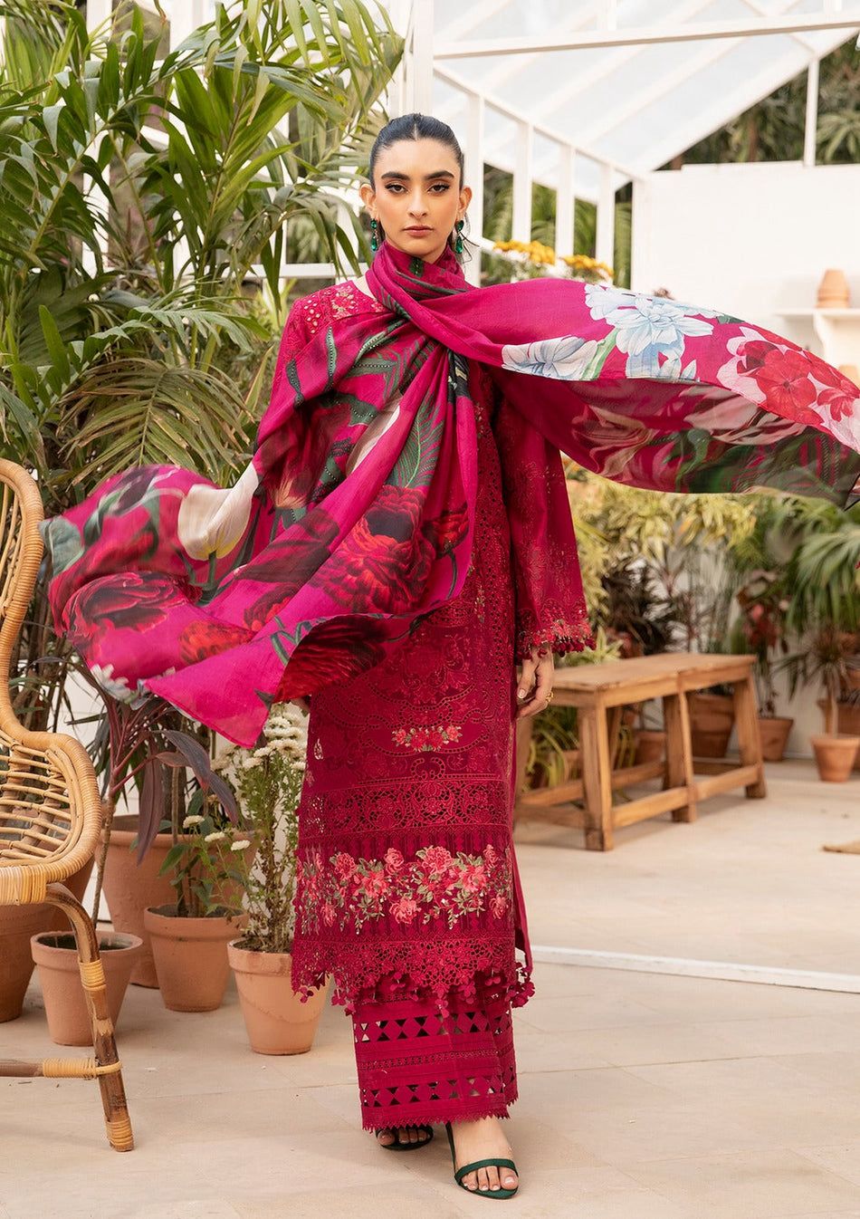 BAROUQE-3PC LAWN EMBROIDERED COLLECTION - Image 2