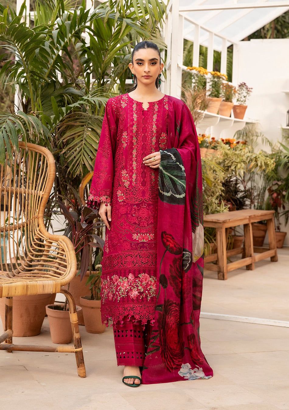 BAROUQE-3PC LAWN EMBROIDERED COLLECTION